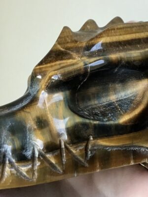 Rare Blue Tigers Eye Crystal Dragon