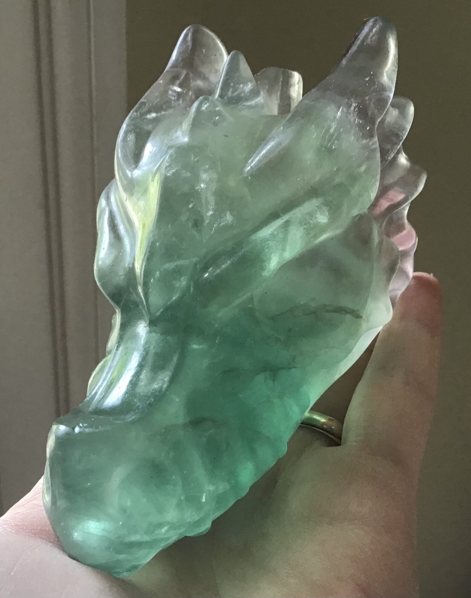 Emerald Green Fluorite Crystal Dragon - Image 4