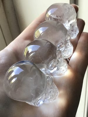 Water Clear Quartz Crystal Skull