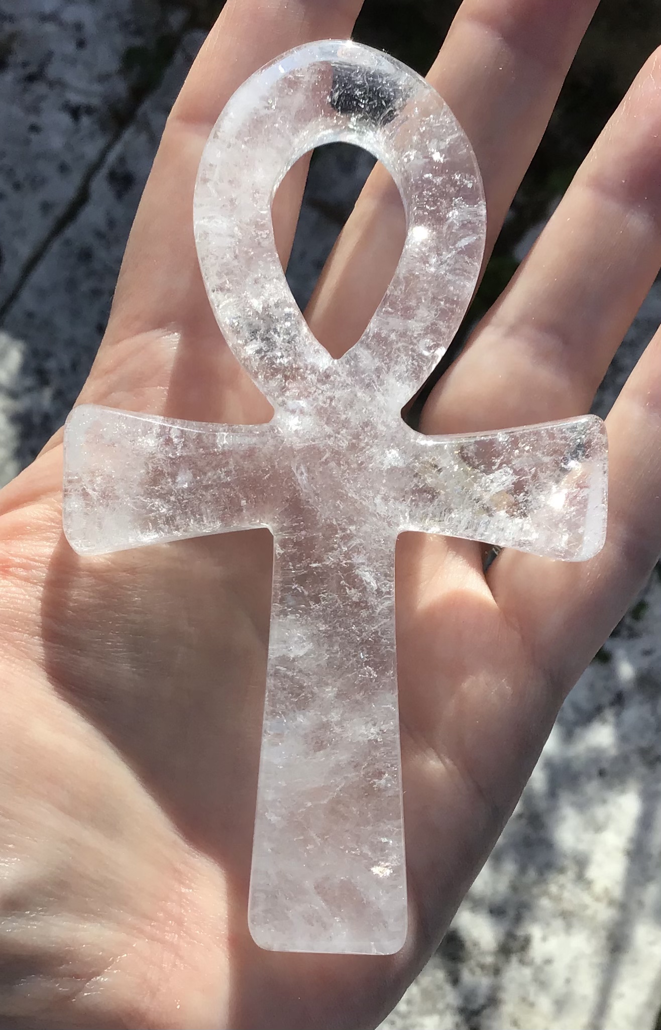 Clear Quartz Crystal Ankh
