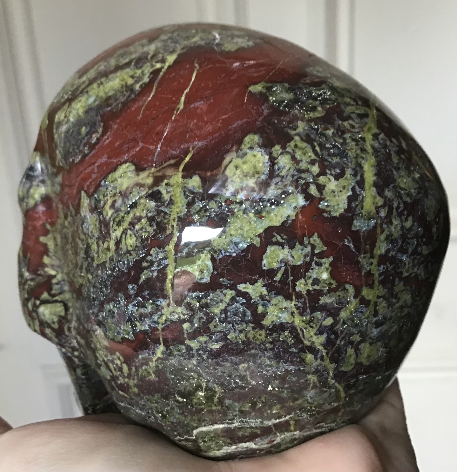 Bloodstone Jasper Crystal Skull - Image 5