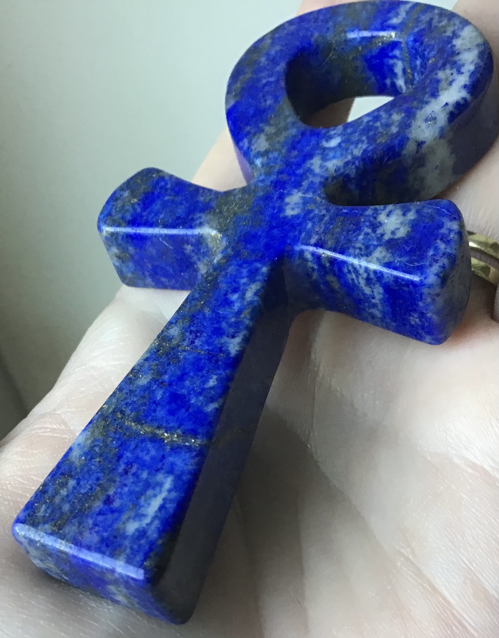 Lapis Lazuli Crystal Ankh - Image 2