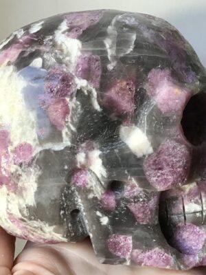 Pink Tourmaline Crystal Skull