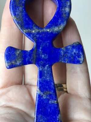 Lapis Lazuli Crystal Ankh