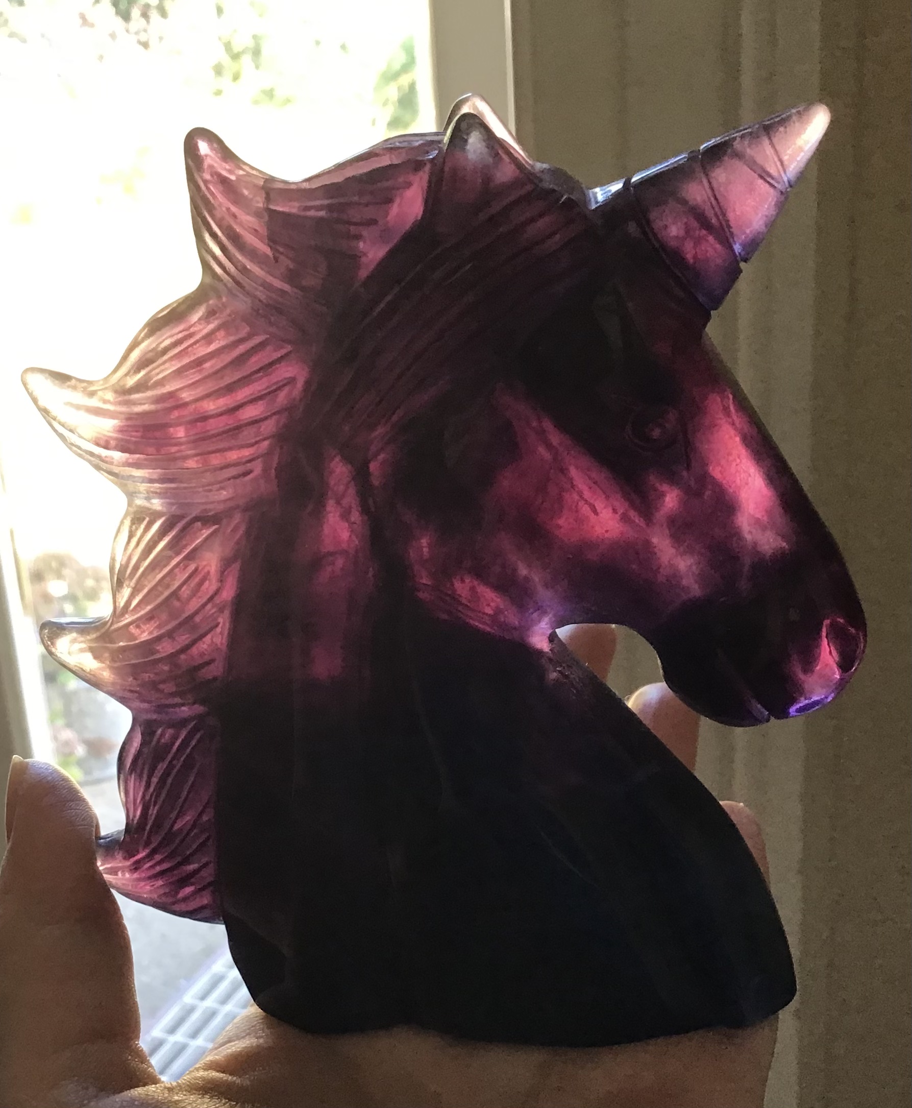 Fluorite Crystal Unicorn