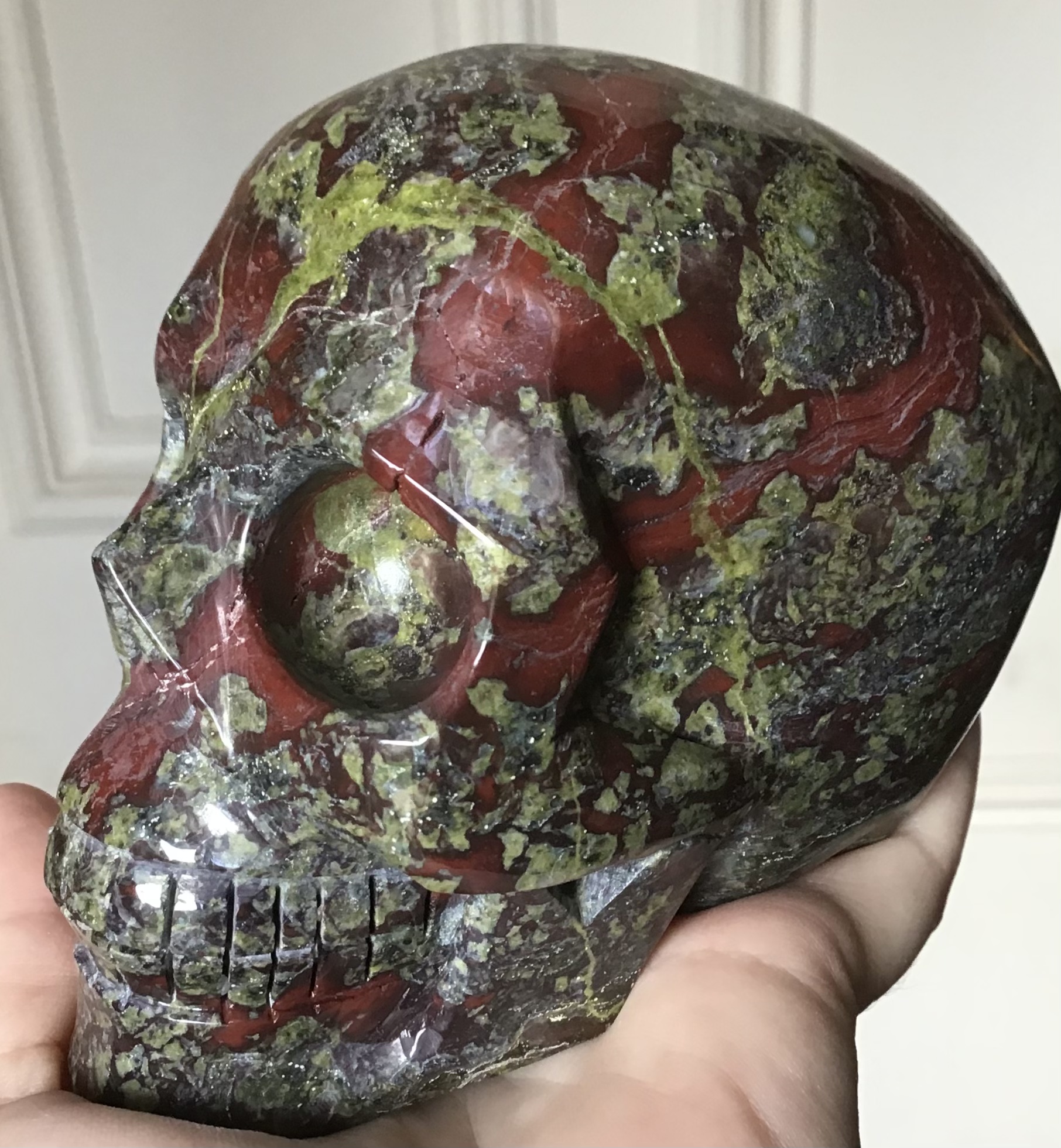 Bloodstone Jasper Crystal Skull - Image 6