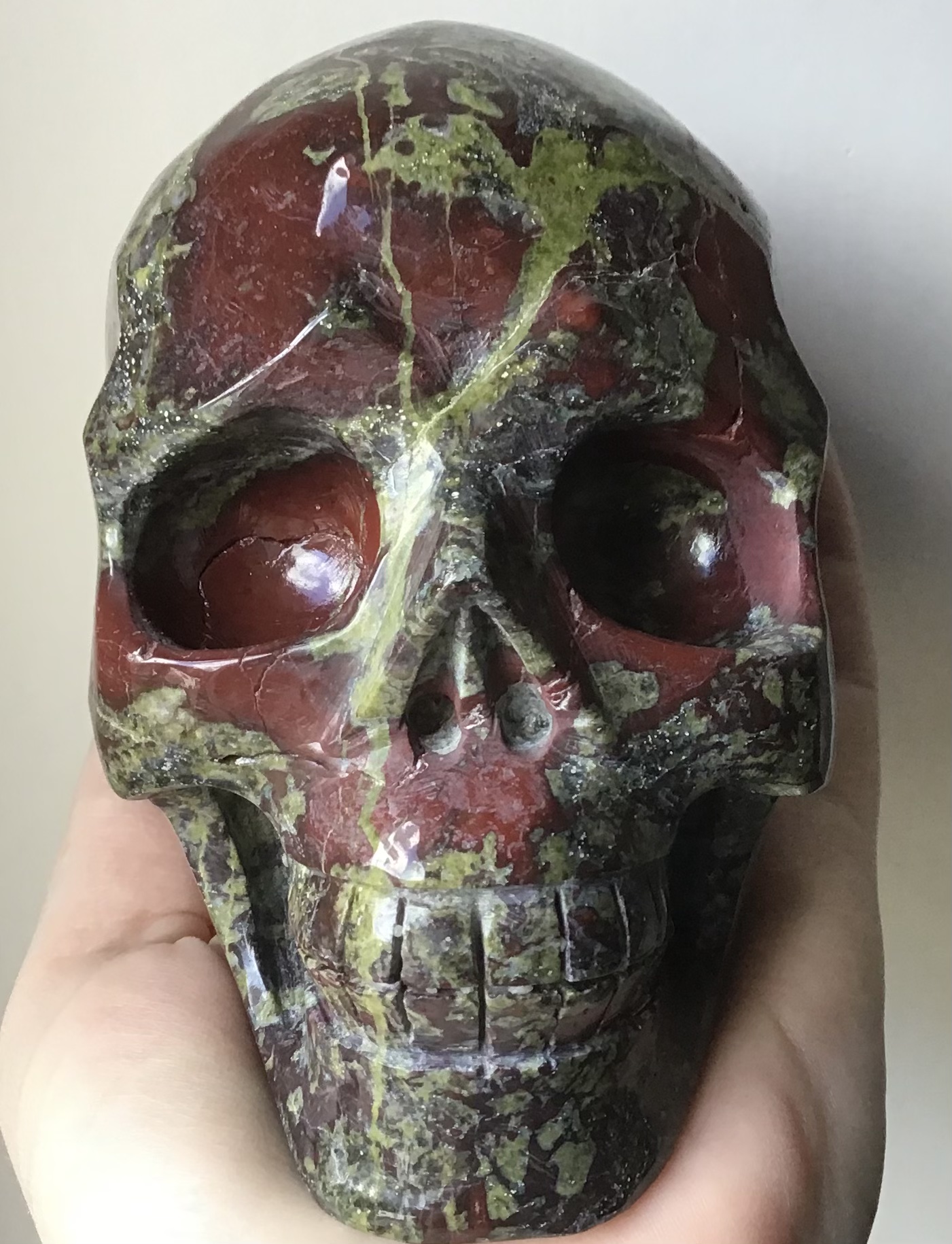 Bloodstone Jasper Crystal Skull - Image 2