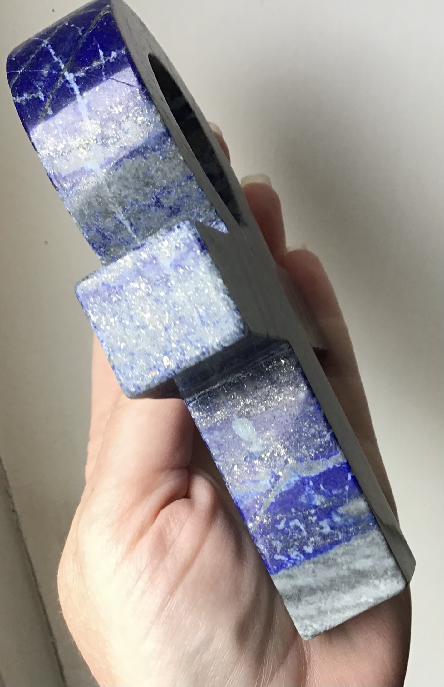 Large Lapis Lazuli Crystal Ankh - Image 4