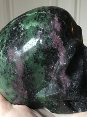 Ruby Zoisite Crystal Skull