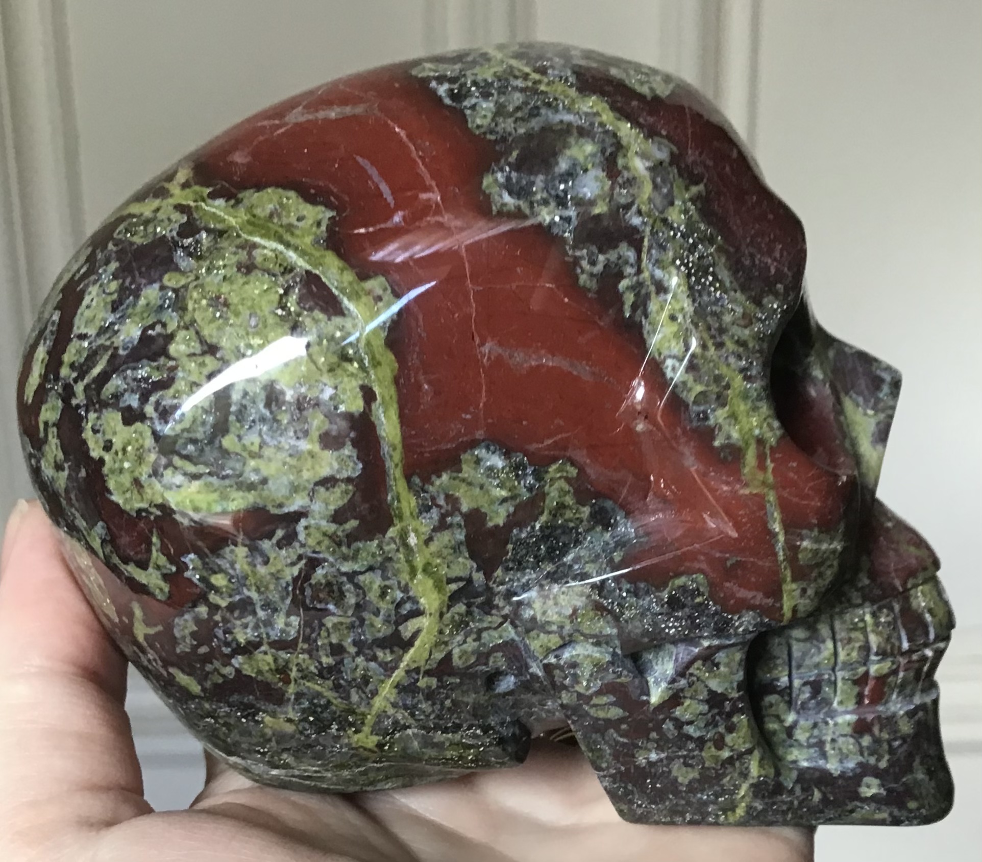 Bloodstone Jasper Crystal Skull