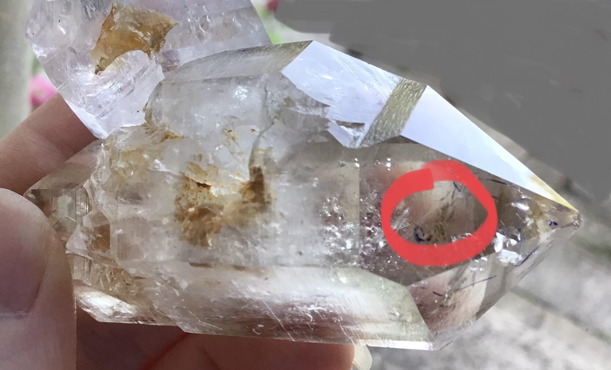 Enhydro Herkimer Quartz Crystal/ 3x Moving Water Bubble - Image 11