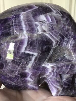Dream Chevron Amethyst Crystal Skull