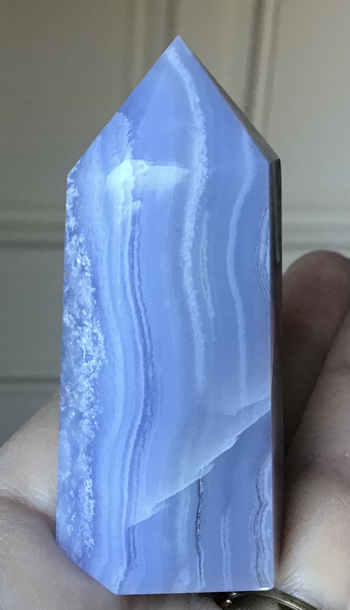 Blue Lace Agate Crystal Point - Image 2
