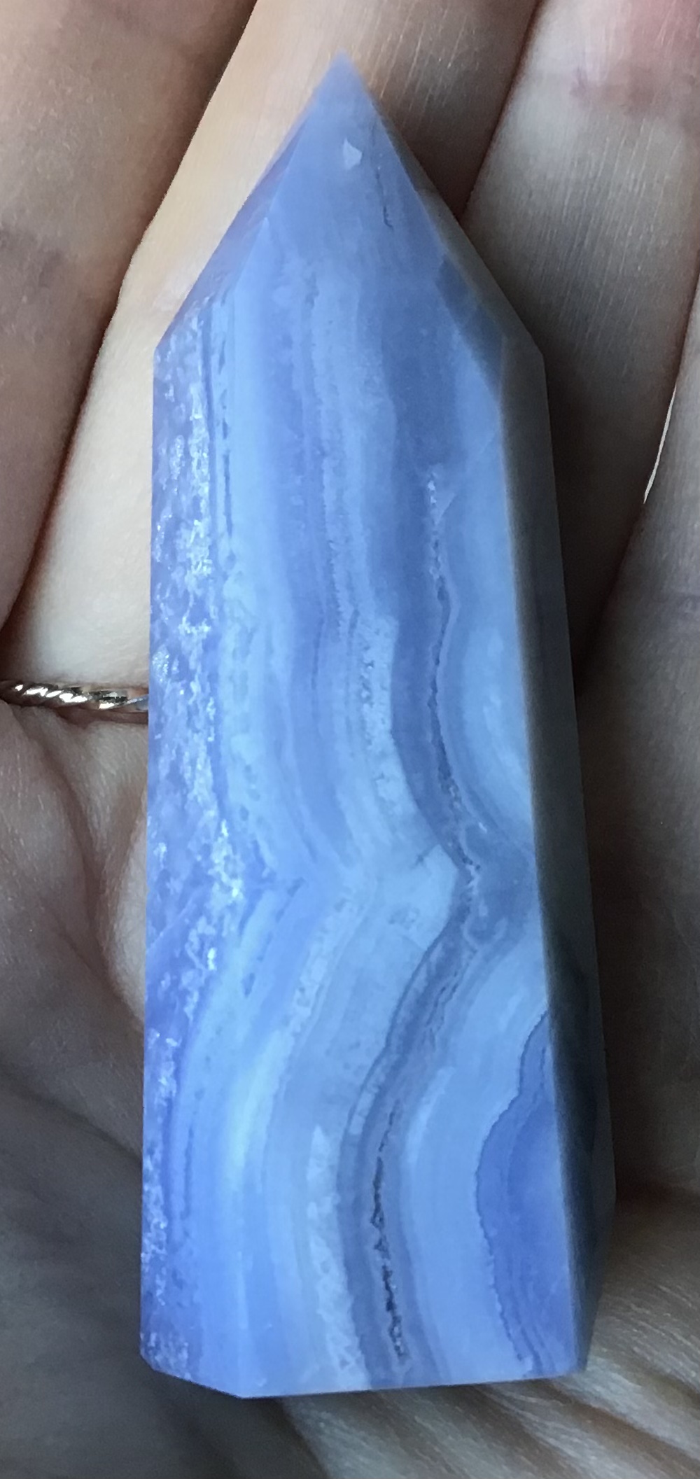Blue Lace Agate Crystal Point - Image 4