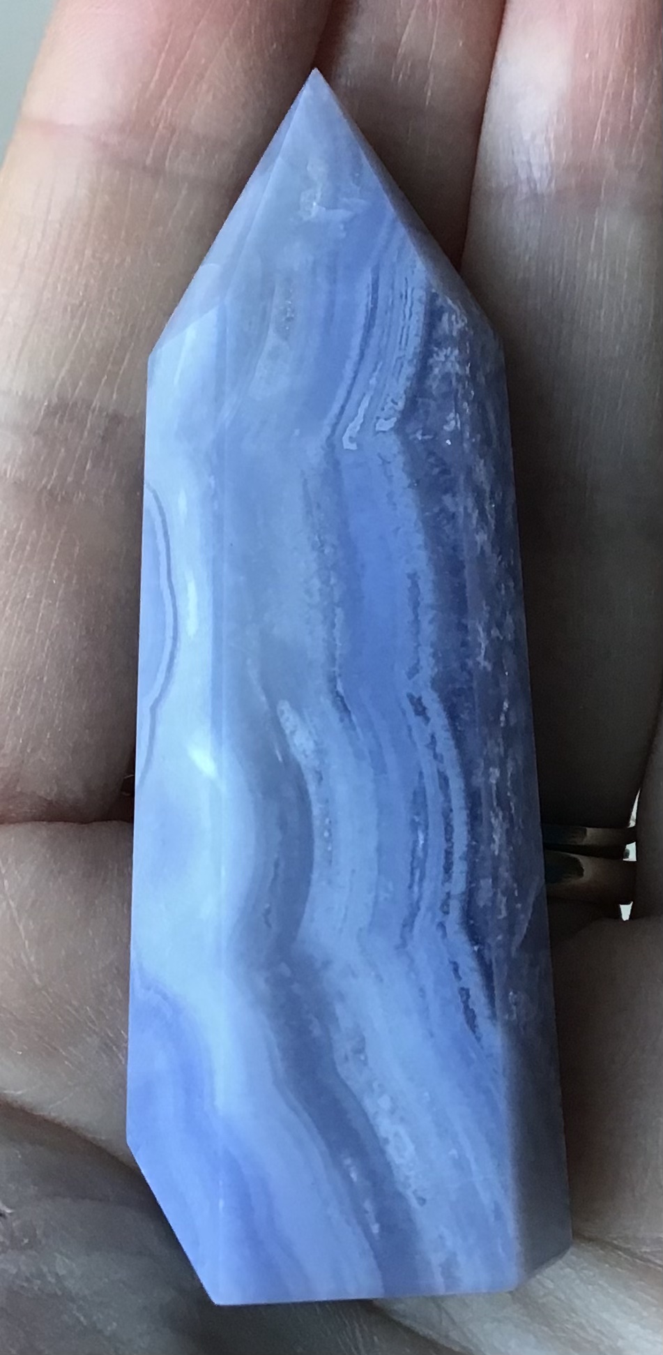 Blue Lace Agate Crystal Point - Image 3