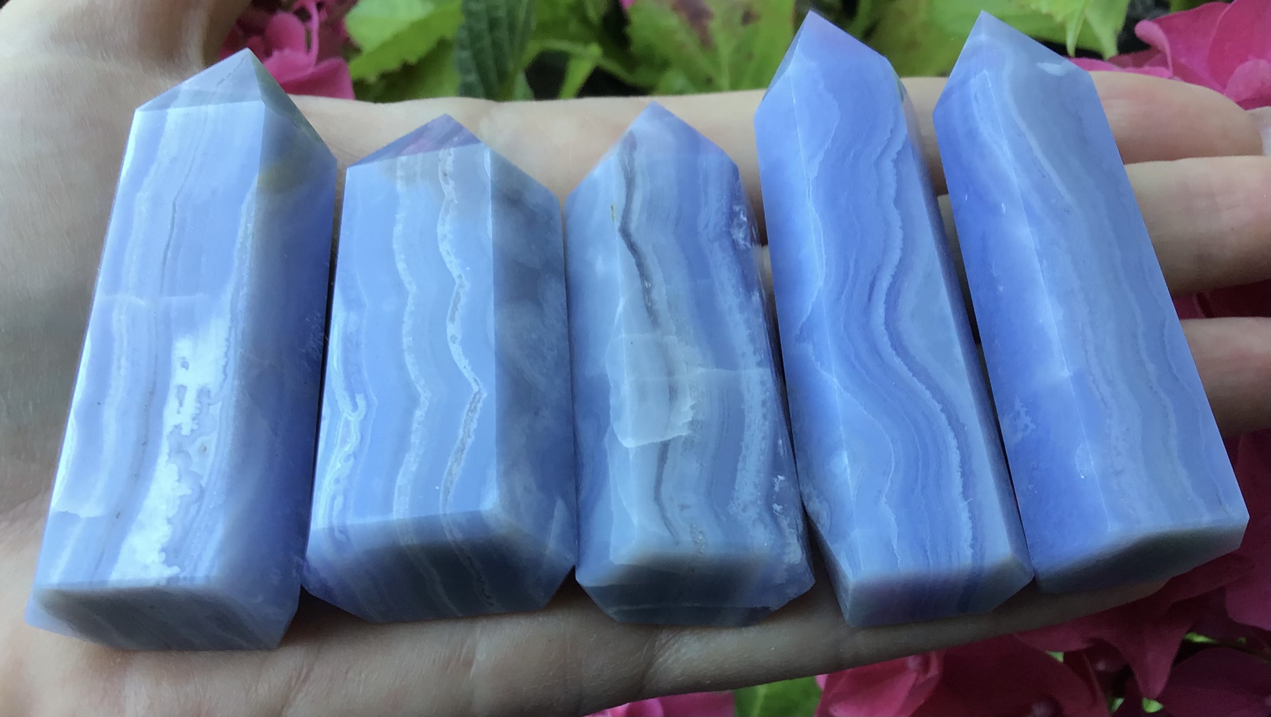 Blue Lace Agate Crystal Point - Image 6