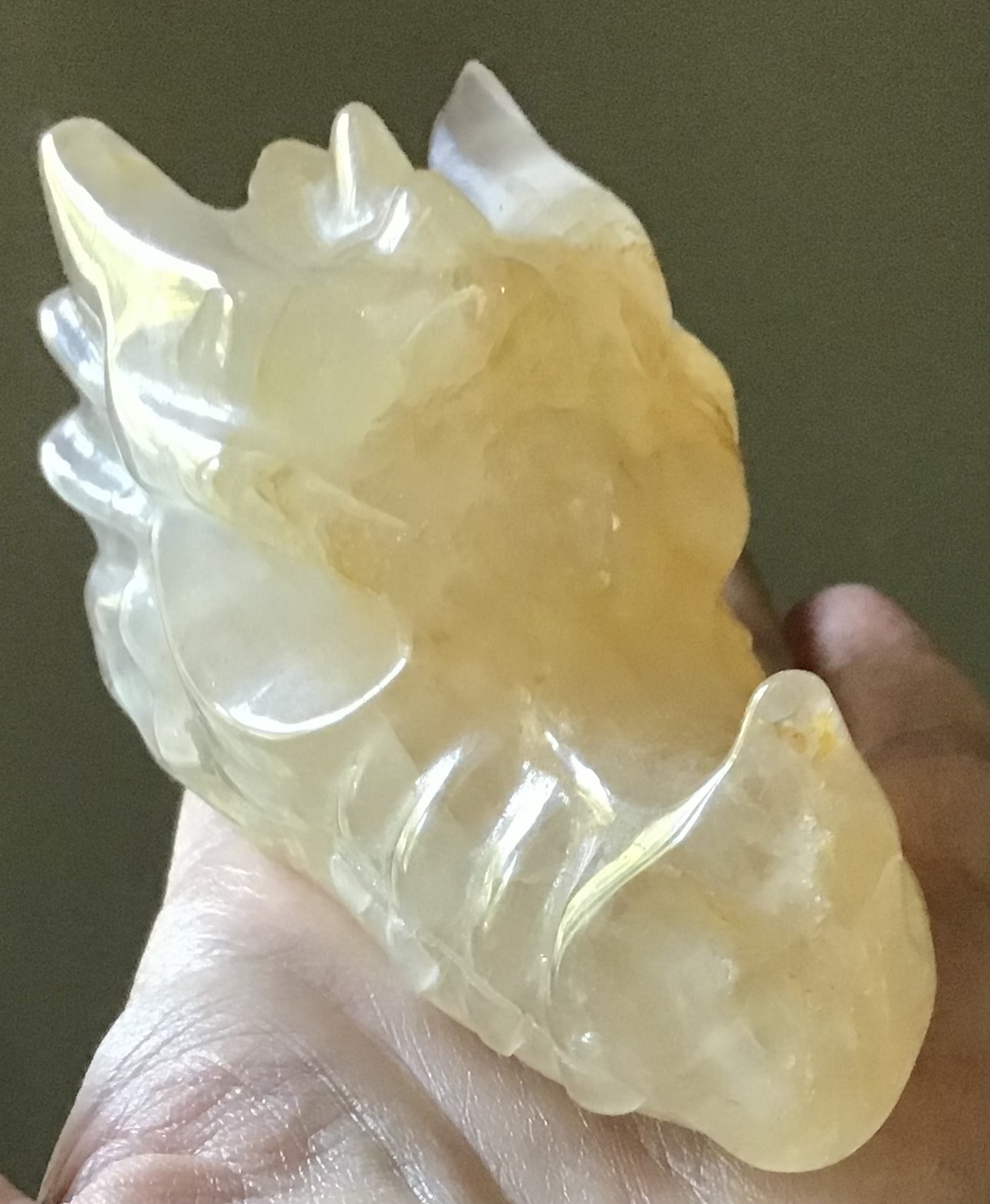 Golden Healer Quartz Crystal Dragon - Image 3