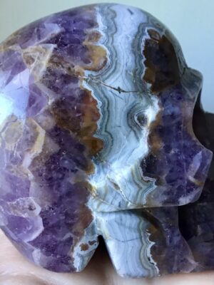 Amethyst Agate Crystal Skull