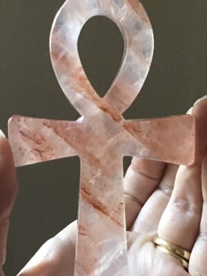 Fire Quartz Crystal Ankh