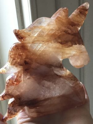 Fire Quartz Crystal Unicorn