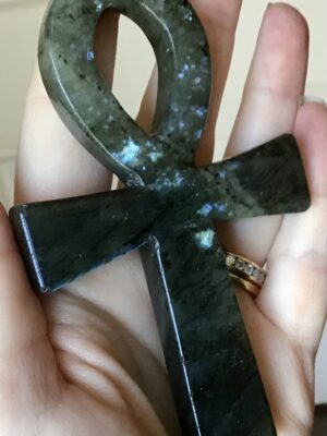 Labradorite Crystal Ankh