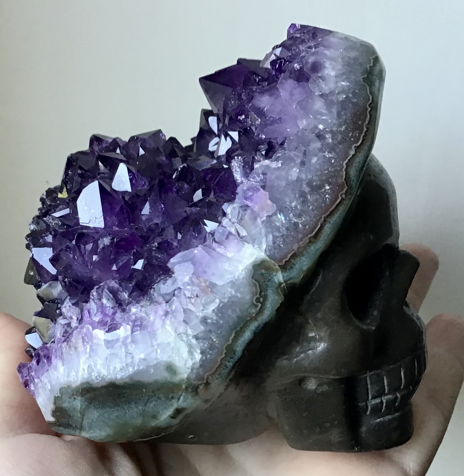 Amethyst Agate Crystal Skull - Image 10