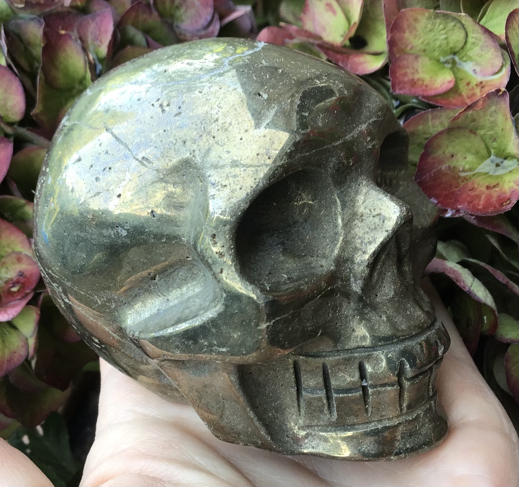 Gold Pyrite Skull - Image 3