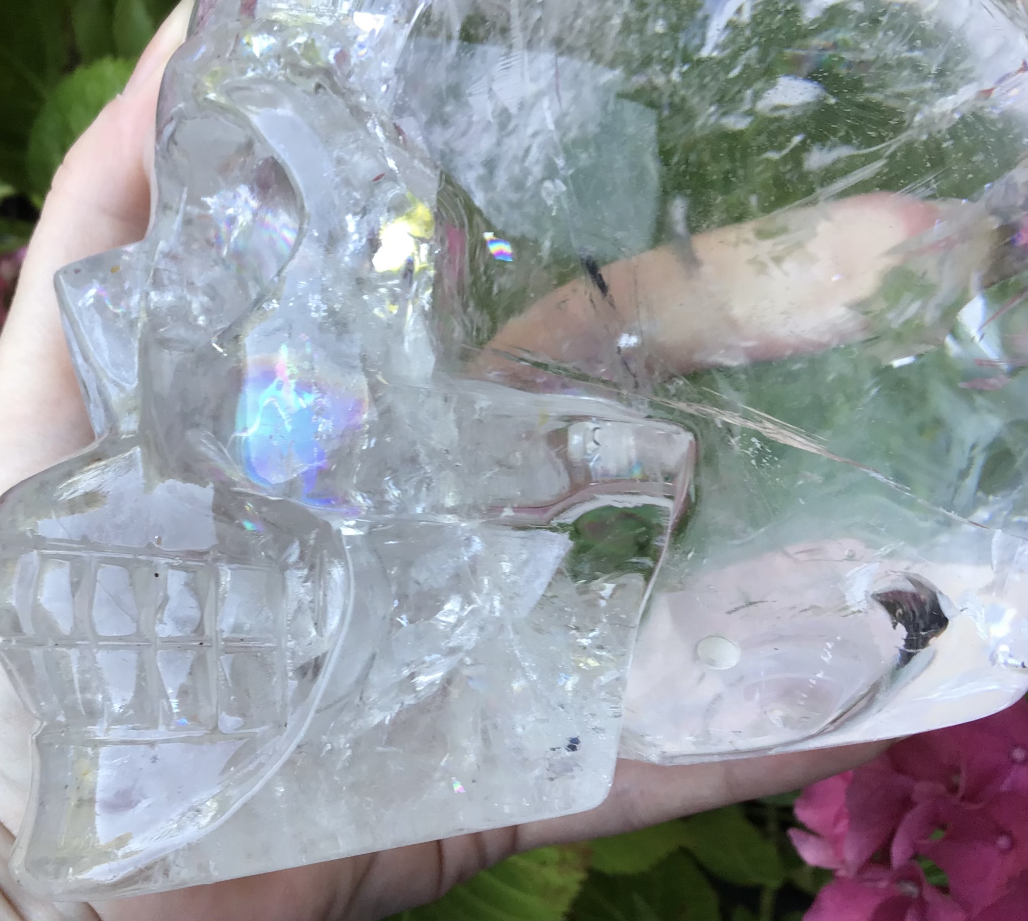 Extra Large Clear Quartz Crystal Skull - Image 7