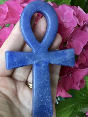 Blue Aventurine Crystal Ankh