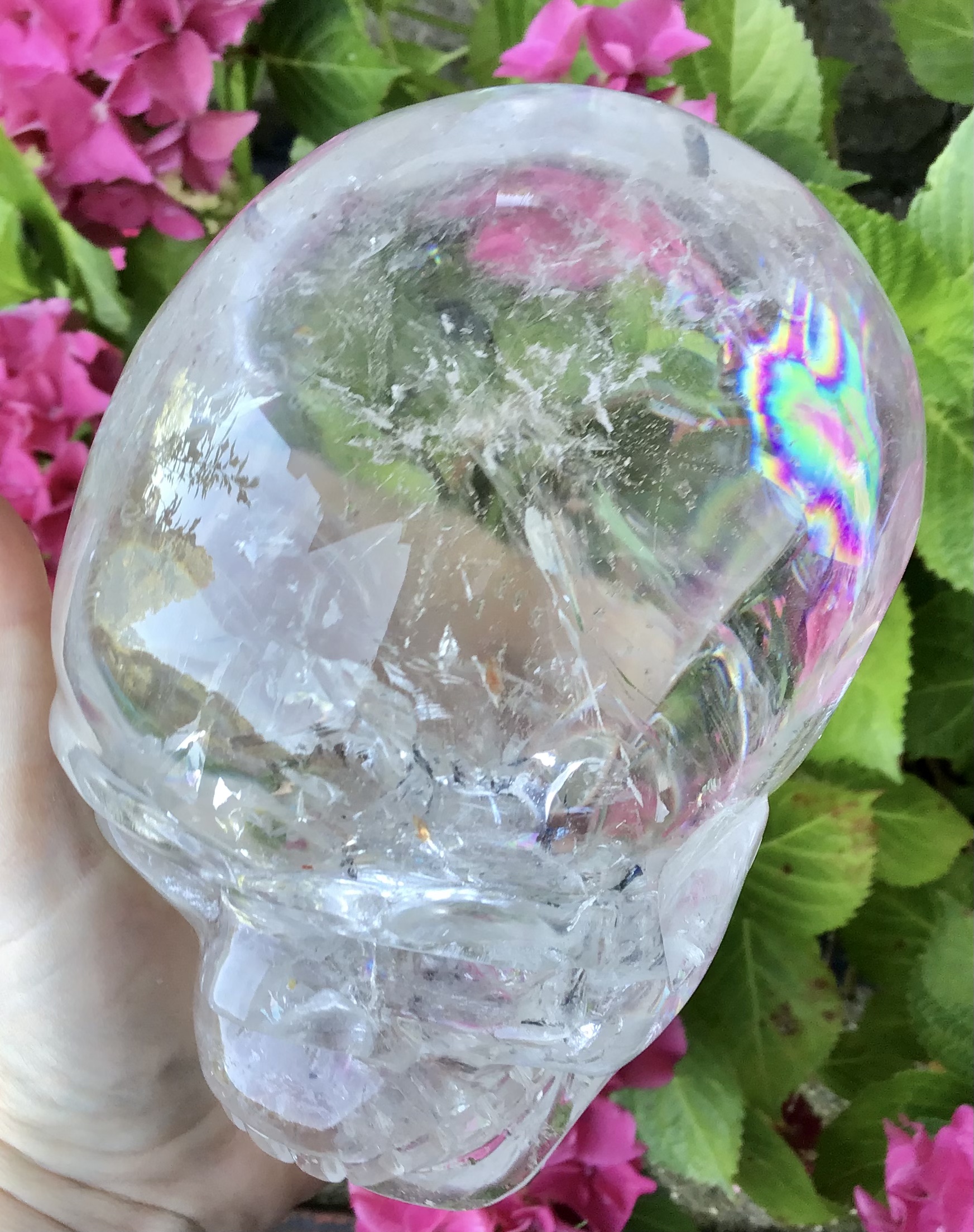 Extra Large Clear Quartz Crystal Skull