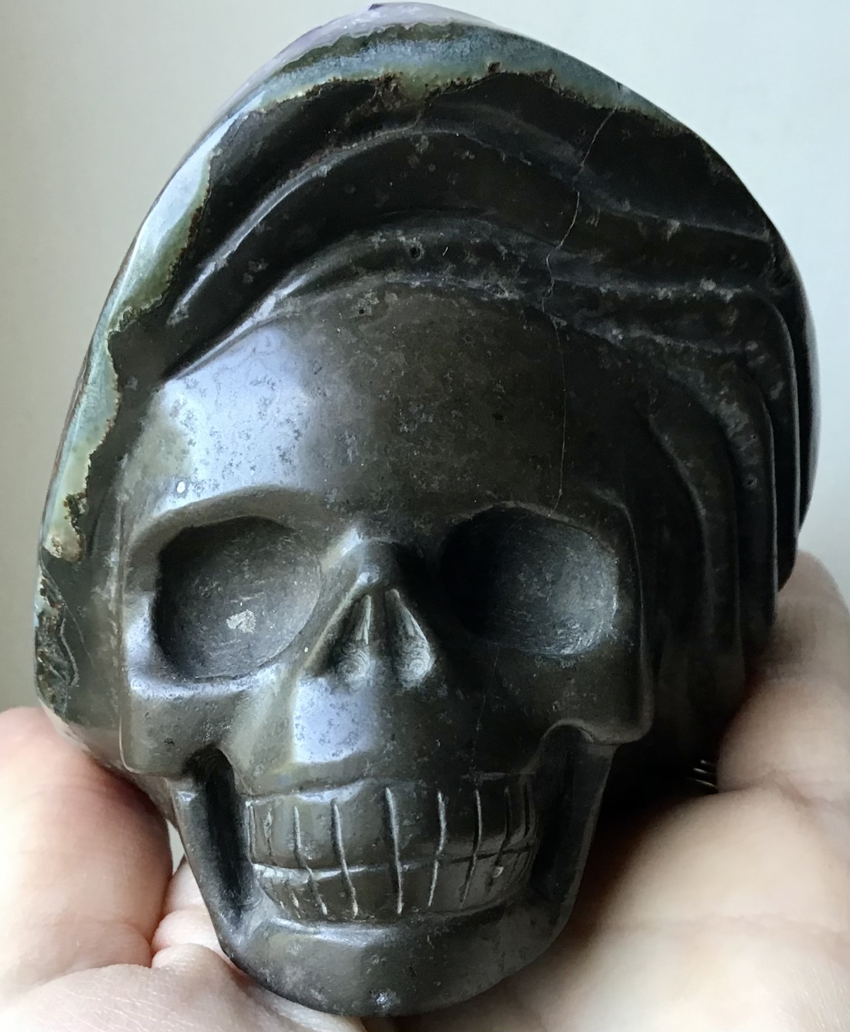 Amethyst Agate Crystal Skull - Image 6