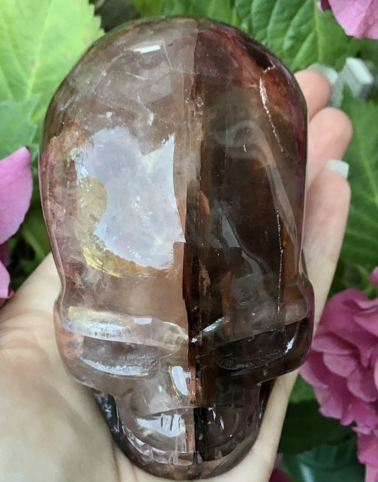Fire Quartz Crystal Skull - Image 4