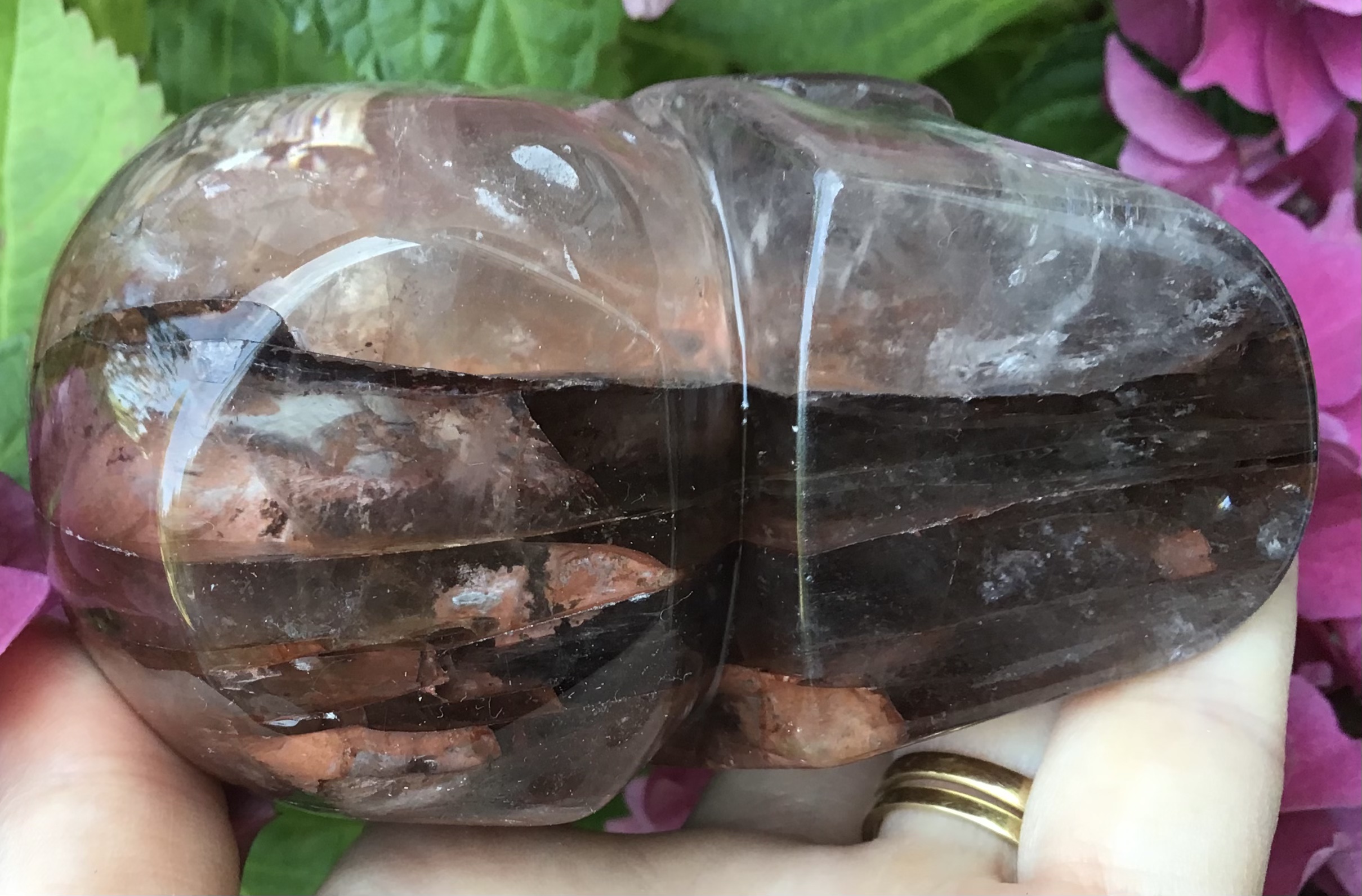 Fire Quartz Crystal Skull - Image 3