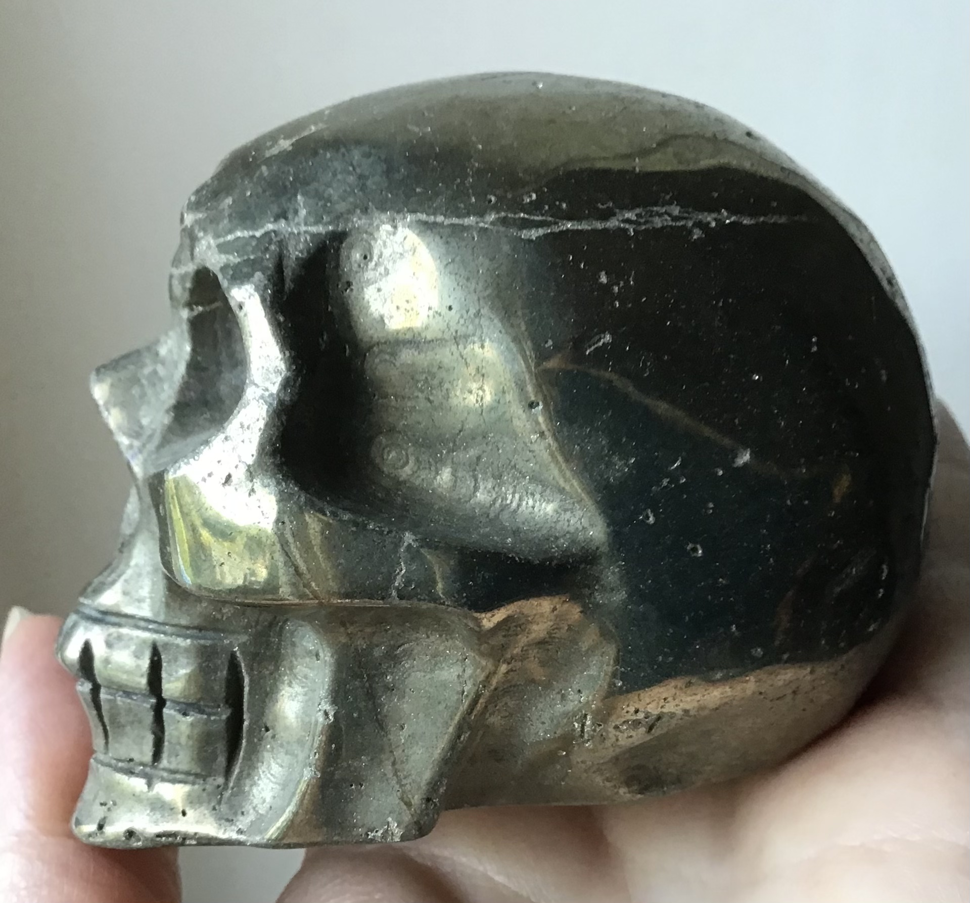 Gold Pyrite Skull - Image 5