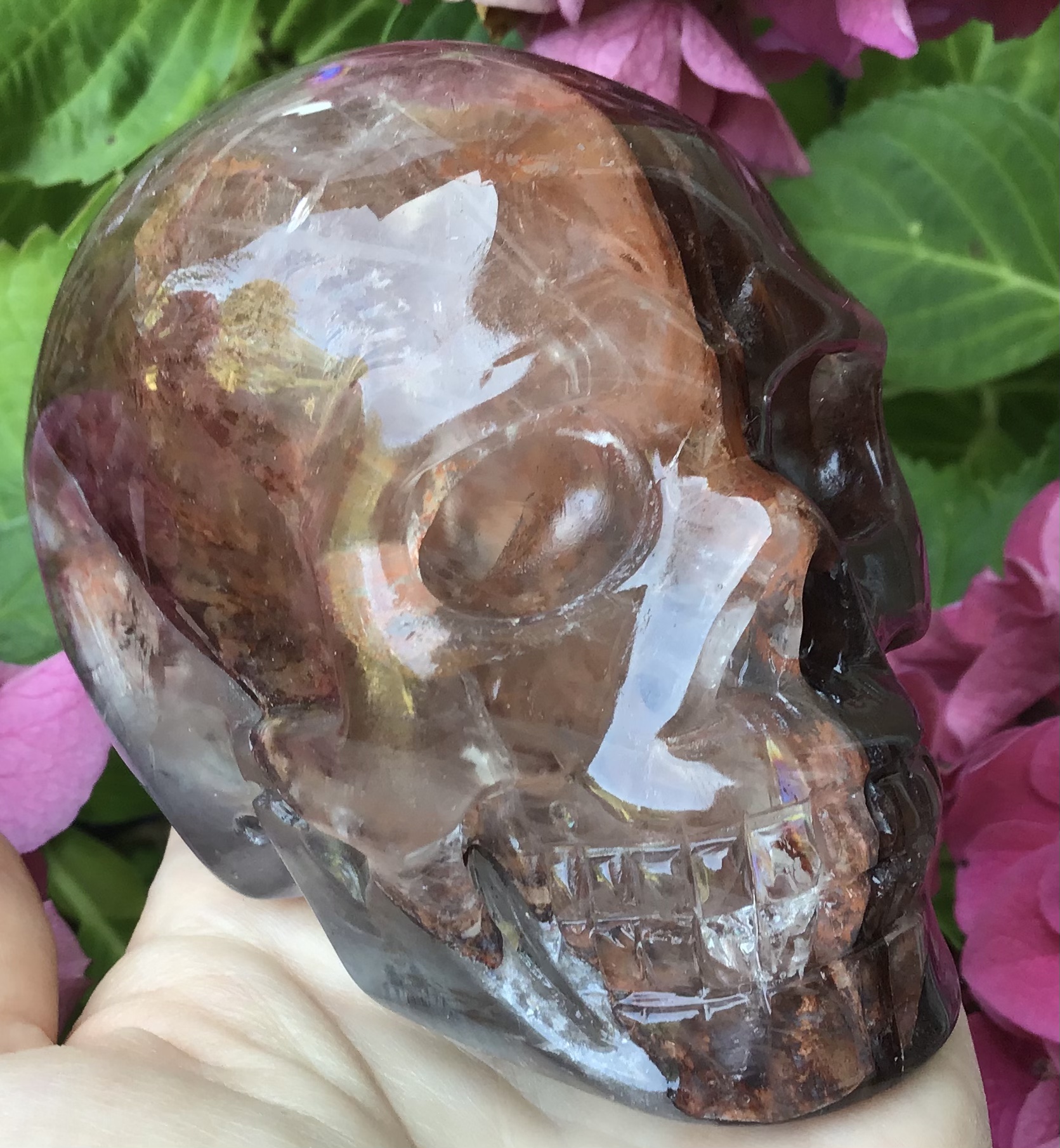 Fire Quartz Crystal Skull - Image 8