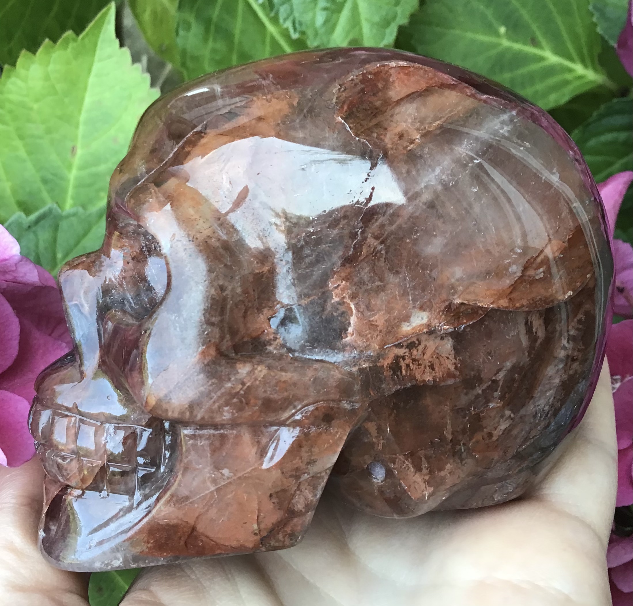 Fire Quartz Crystal Skull - Image 6