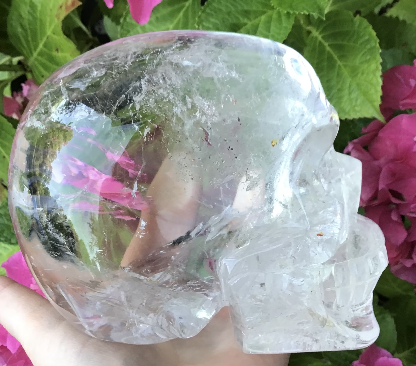 Extra Large Clear Quartz Crystal Skull - Image 4