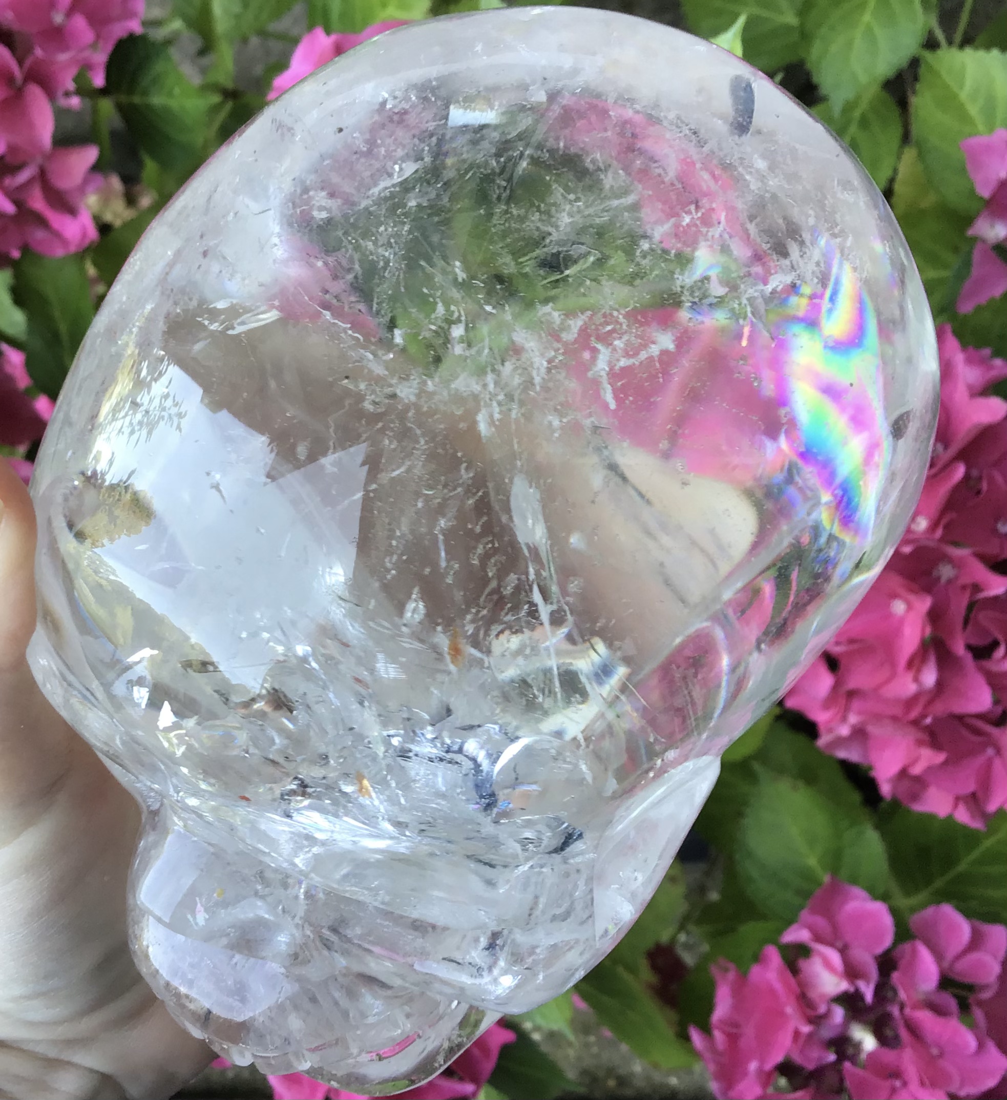 Extra Large Clear Quartz Crystal Skull - Image 3