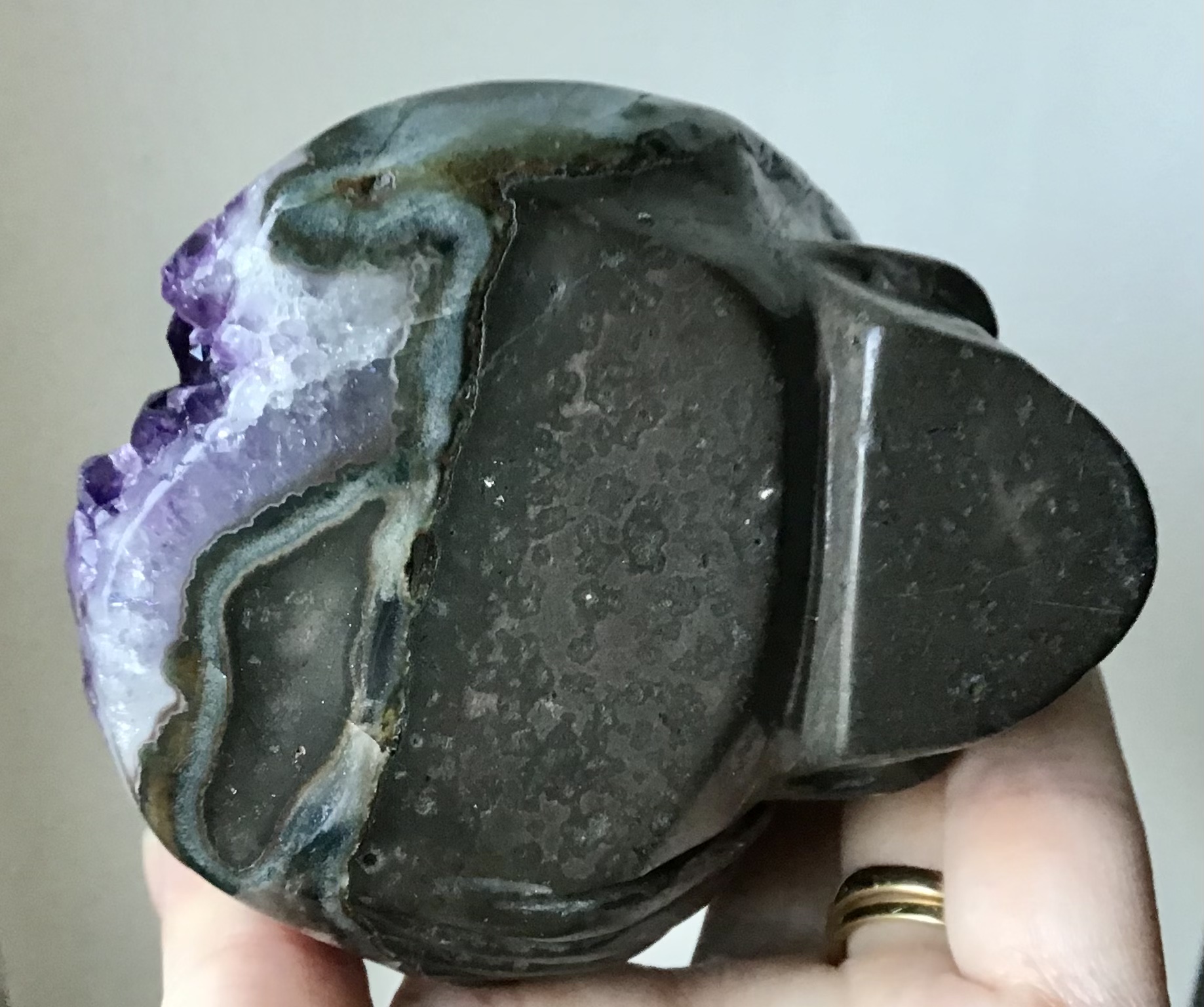 Amethyst Agate Crystal Skull - Image 9
